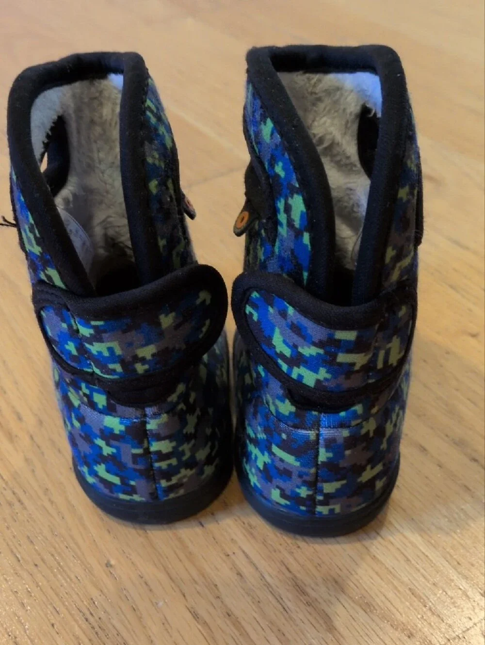 BOGS Blue Pixel Camo Winter Pull-On Boots